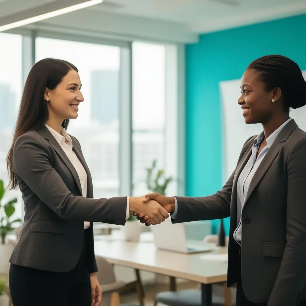 Gobblex recruitment consultant meeting a candidate